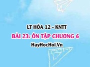 Ôn tập chương 6: Đại cương về Kim loại? Hóa 12 bài 23 KNTT...